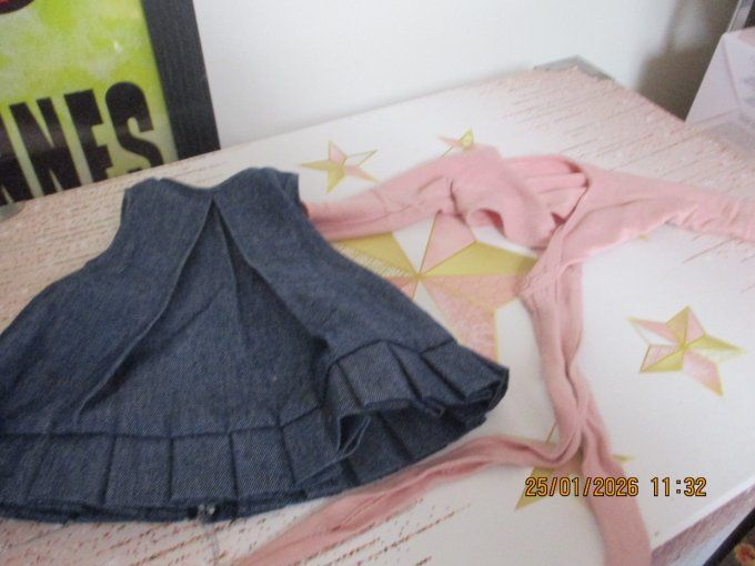 Tenue rosa pour francoise ou marie francoise